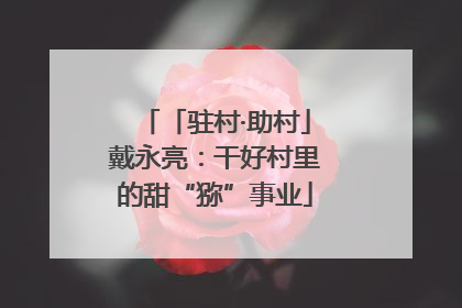 「驻村·助村」戴永亮：干好村里的甜“猕”事业
