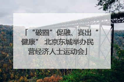 “破圈”促融、赛出“健康” 北京东城举办民营经济人士运动会