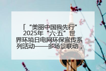 “美丽中国我先行” 2025年“六·五”世界环境日电网环保宣传系列活动——多场景联动，共筑生态发展新图景