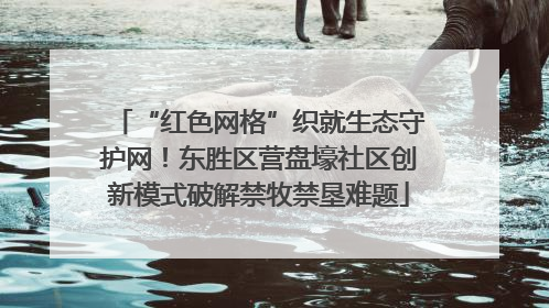 “红色网格”织就生态守护网！东胜区营盘壕社区创新模式破解禁牧禁垦难题
