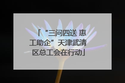 “三问四送 惠工助企”天津武清区总工会在行动