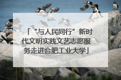 “与人民同行”新时代文明实践文艺志愿服务走进合肥工业大学