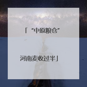 “中原粮仓”河南麦收过半