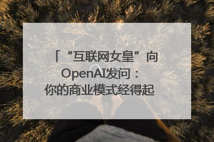 “互联网女皇”向OpenAI发问：你的商业模式经得起价格战考验么？