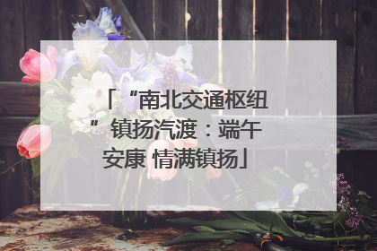 “南北交通枢纽”镇扬汽渡：端午安康 情满镇扬