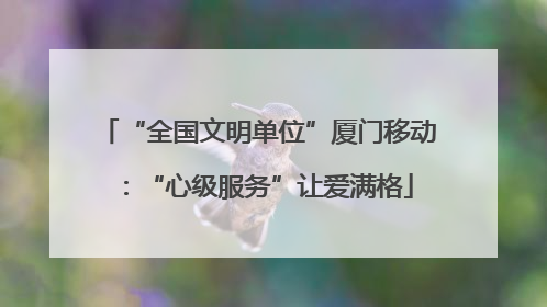 “全国文明单位”厦门移动：“心级服务”让爱满格