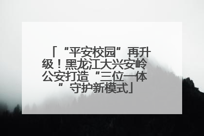 “平安校园”再升级！黑龙江大兴安岭公安打造“三位一体”守护新模式