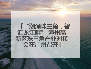 “潮涌珠三角，智汇龙江畔” 漳州高新区珠三角产业对接会在广州召开