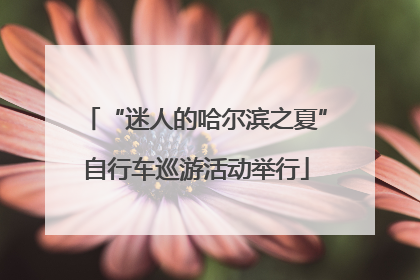 “迷人的哈尔滨之夏”自行车巡游活动举行