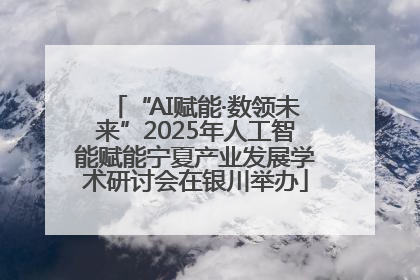 “AI赋能·数领未来”2025年人工智能赋能宁夏产业发展学术研讨会在银川举办
