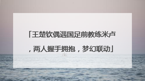 王楚钦偶遇国足前教练米卢，两人握手拥抱，梦幻联动