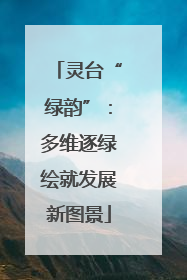 灵台“绿韵”：多维逐绿绘就发展新图景