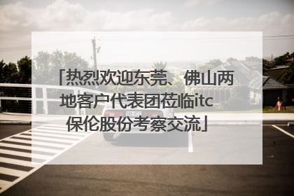 热烈欢迎东莞、佛山两地客户代表团莅临itc保伦股份考察交流