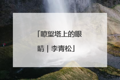 瞭望塔上的眼睛｜李青松
