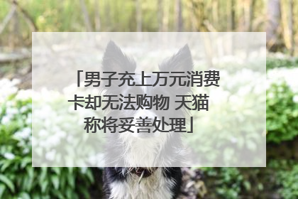 男子充上万元消费卡却无法购物 天猫称将妥善处理