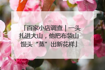 百家小店调查｜一头扎进大山，他把布袋山馒头“蒸”出新花样