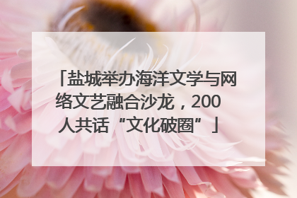 盐城举办海洋文学与网络文艺融合沙龙，200人共话“文化破圈”