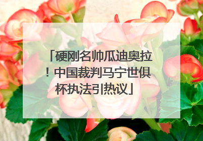 硬刚名帅瓜迪奥拉！中国裁判马宁世俱杯执法引热议