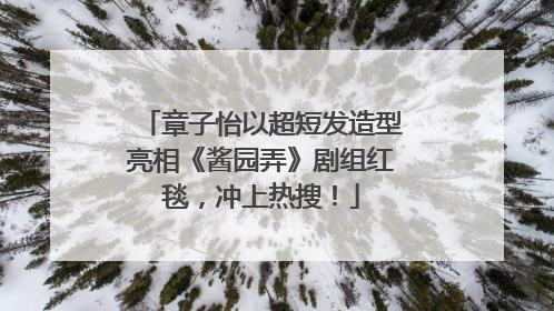 章子怡以超短发造型亮相《酱园弄》剧组红毯，冲上热搜！