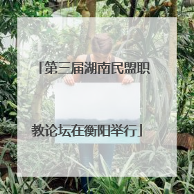 第三届湖南民盟职教论坛在衡阳举行
