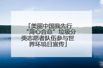 美丽中国我先行 “菏心合意”垃圾分类志愿者队伍参与世界环境日宣传
