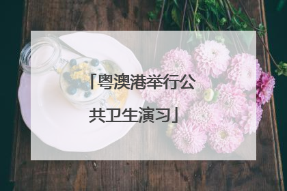 粤澳港举行公共卫生演习