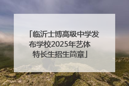 临沂士博高级中学发布学校2025年艺体特长生招生简章