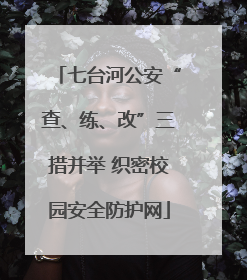 七台河公安“查、练、改”三措并举 织密校园安全防护网