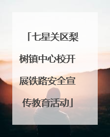 七星关区梨树镇中心校开展铁路安全宣传教育活动