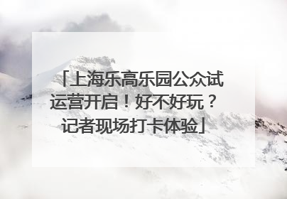 上海乐高乐园公众试运营开启！好不好玩？记者现场打卡体验