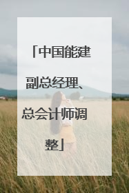 中国能建副总经理、总会计师调整