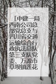 中建一局西南公司总部党总支与四川省交通运输综合行政执法总队第三支队党委、万源市草坝镇莲花院村党支部开展党建联建