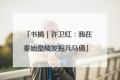 书摘｜许卫红：我在秦始皇陵发掘兵马俑