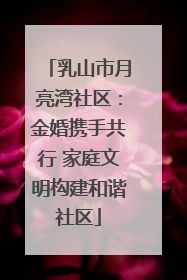 乳山市月亮湾社区：金婚携手共行 家庭文明构建和谐社区