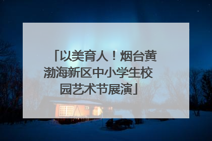以美育人！烟台黄渤海新区中小学生校园艺术节展演