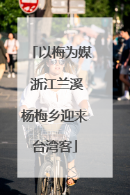 以梅为媒 浙江兰溪杨梅乡迎来台湾客