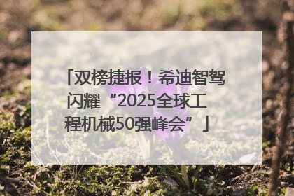 双榜捷报！希迪智驾闪耀“2025全球工程机械50强峰会”