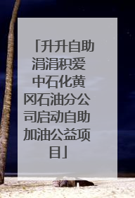 升升自助 涓涓积爱 中石化黄冈石油分公司启动自助加油公益项目