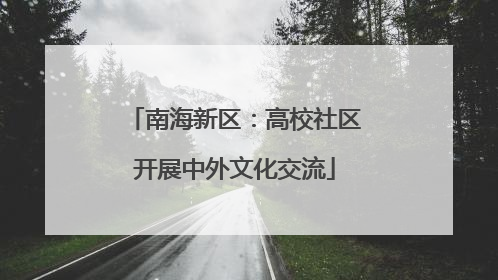 南海新区：高校社区开展中外文化交流