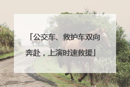 公交车、救护车双向奔赴，上演时速救援