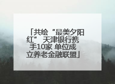 共绘“最美夕阳红” 天津银行携手10家 单位成立养老金融联盟
