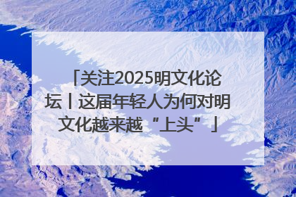 关注2025明文化论坛丨这届年轻人为何对明文化越来越“上头”