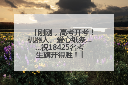 刚刚，高考开考！机器人、爱心纸条……祝18425名考生旗开得胜！