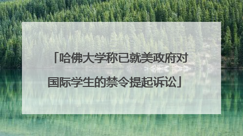哈佛大学称已就美政府对国际学生的禁令提起诉讼
