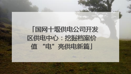 国网十堰供电公司开发区供电中心：挖掘档案价值 “电”亮供电新篇
