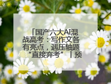 国产六大AI混战高考：写作文各有亮点，遇压轴题“直接弃考”丨预见·科技