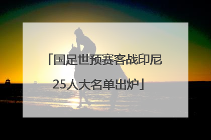 国足世预赛客战印尼25人大名单出炉
