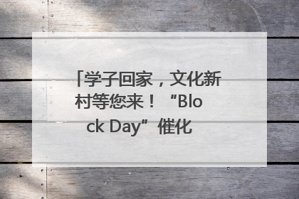 学子回家，文化新村等您来！“Block Day”催化学院式街区新生态