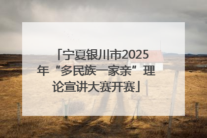 宁夏银川市2025年“多民族一家亲”理论宣讲大赛开赛
