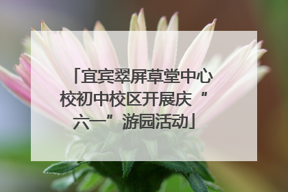 宜宾翠屏草堂中心校初中校区开展庆“六一”游园活动